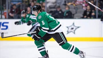 Oct 17, 2013; Dallas, TX, USA; Dallas Stars center Ryan Garbutt (16) skates against the San Jose Sharks during the game at the American Airlines Center. The Stars defeated the Sharks 4-3 in the overtime shootout. Mandatory Credit: Jerome Miron-USA TODAY Sports
