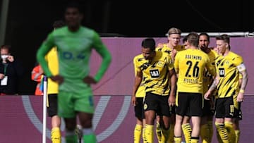 Borussia Dortmund defeated Wolfsburg on Saturday (Photo by RONNY HARTMANN/AFP via Getty Images)