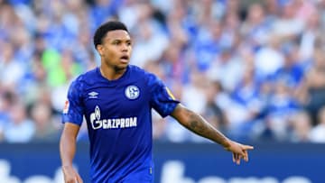 GELSENKIRCHEN, GERMANY - AUGUST 24 : Weston McKennie of FC Schalke 04 gestures during the Bundesliga match between FC Schalke 04 and FC Bayern Muenchen at Veltins-Arena on August 24, 2019 in Gelsenkirchen, Germany. (Photo by TF-Images/Getty Images)
