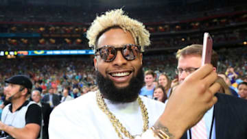 GLENDALE, AZ - APRIL 01: NFL player Odell Beckham Jr. of the New York Giants attends the game between the North Carolina Tar Heels and the Oregon Ducks during the 2017 NCAA Men's Final Four Semifinal at University of Phoenix Stadium on April 1, 2017 in Glendale, Arizona. (Photo by Tom Pennington/Getty Images)