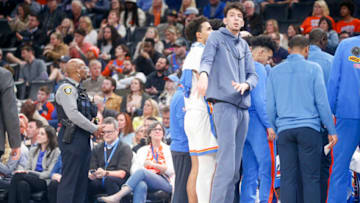 Chet Holmgren #7 of the Oklahoma City Thunder (Photo by Ian Maule/Getty Images)