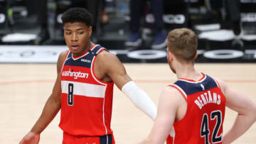 Washington Wizards Rui Hachimura Davis Bertans. (Photo by Abbie Parr/Getty Images)