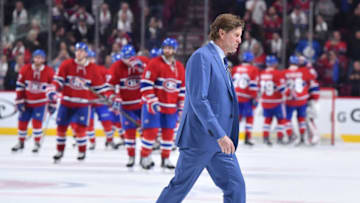 MONTREAL, QC - OCTOBER 29: Mike Babcock of the Toronto Maple Leafs after the defeat of his club against the Montreal Canadiens in the NHL game at the Bell Centre on October 29, 2016 in Montreal, Quebec, Canada. (Photo by Francois Lacasse/NHLI via Getty Images)