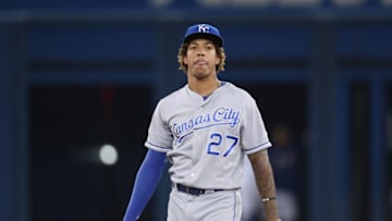 Raul Mondesi #27 of the Kansas City Royals (Photo by Tom Szczerbowski/Getty Images)