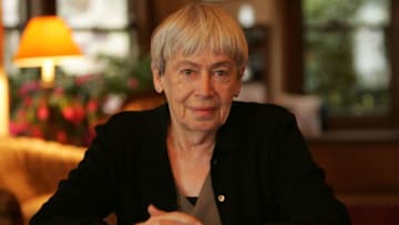 LOS ANGELES - DEC 15: Ursula Le Guin at home in Portland, Origon, California December 15 2005. (Photo by Dan Tuffs/Getty Images)