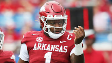 KJ Jefferson, Arkansas football (Nelson Chenault-USA TODAY Sports)
