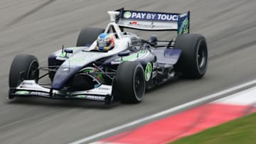 ASSEN, NETHERLANDS - SEPTEMBER 02: Tristan Gommendy of France and PKV Racing in action during warm up for the Dutch Champ Car Grand Prix at the TT-Circuit Assen on September 2, 2007 in Assen, Netherlands. (Photo by Bryn Lennon/Getty Images)