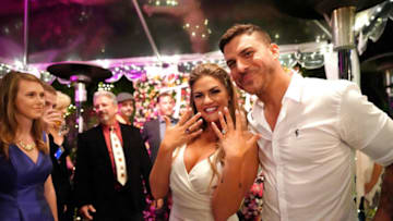 VANDERPUMP RULES -- "Rules of Engagement" Episode 721 -- Pictured: (l-r) Brittany Cartwright, Jax Taylor -- (Photo by: Nicole Weingart/Bravo)
