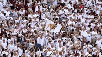 STARKVILLE, MS - SEPTEMBER 29: Mississippi State Bulldogs fans are pictured before a game against the Florida Gators at Davis Wade Stadium on September 29, 2018 in Starkville, Mississippi. (Photo by Jonathan Bachman/Getty Images)