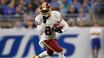 DETROIT, MI - OCTOBER 23: Niles Paul #84 of the Washington Redskins looks for yards while playing the Detroit Lions at Ford Field on October 23, 2016 in Detroit, Michigan Detroit won the game 20-17. (Photo by Gregory Shamus/Getty Images)
