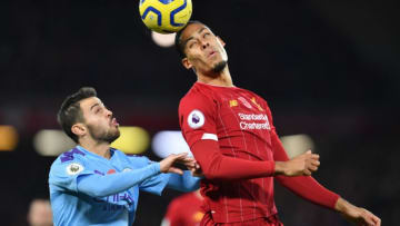 Liverpool, Virgil van Dijk, Bernardo Silva (Photo by PAUL ELLIS/AFP via Getty Images)