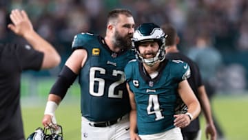Jake Elliott solidified himself as the greatest kicker in Eagles history by matching his own record with a 61-yard field goal. Mandatory Credit: Bill Streicher-USA TODAY Sports
