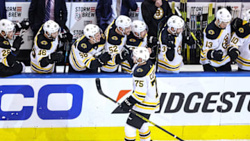 Boston Bruins, Connor Clifton #75 (Photo by Elsa/Getty Images)