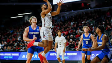 Cincinnati Bearcats guard David DeJulius makes a basket during the first half against Chaminade Silverswords at Fifth Third Arena. The Enquirer.