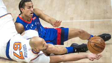 Frank Jackson #5 of the Detroit Pistons (Photo by Nic Antaya/Getty Images)