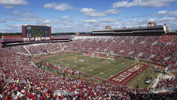 TALLAHASSEE, FL - OCTOBER 27: General view of the stadium from the upper level as the Florida State Seminoles play against the Clemson Tigers during the game at Doak Campbell Stadium on October 27, 2018 in Tallahassee, Florida. Clemson won 59-10. (Photo by Joe Robbins/Getty Images)