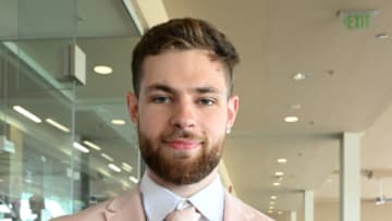 LOUISVILLE, KENTUCKY - MAY 06: Hunter Dickinson attends the 149th Kentucky Derby at Churchill Downs on May 06, 2023 in Louisville, Kentucky. (Photo by Stephen J. Cohen/Getty Images)