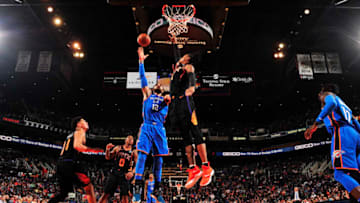Steven Adams of the OKC Thunder (Photo by Barry Gossage/NBAE via Getty Images)