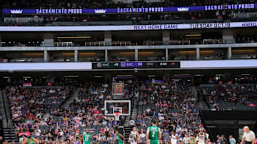 SACRAMENTO, CA - OCTOBER 10: Maccabi Haifa faces off against Sacramento Kings on October 10, 2016 at Golden 1 Center in Sacramento, California. NOTE TO USER: User expressly acknowledges and agrees that, by downloading and or using this photograph, User is consenting to the terms and conditions of the Getty Images Agreement. Mandatory Copyright Notice: Copyright 2016 NBAE (Photo by Rocky Widner/NBAE via Getty Images)