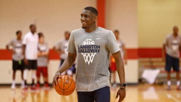 BATON ROUGE, LA - JULY 23: Langston Galloway hosts a youth camp on July 23, 2017 at the Team SportsPlex in Baton Rouge, Louisiana. NOTE TO USER: User expressly acknowledges and agrees that, by downloading and or using this Photograph, user is consenting to the terms and conditions of the Getty Images License Agreement. Mandatory Copyright Notice: Copyright 2017 NBAE (Photo by Tyler Kaufman/NBAE via Getty Images)