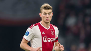 Matthijs de Ligt of Ajax during the Dutch Eredivisie match between Ajax Amsterdam and PEC Zwolle at the Johan Cruijff Arena on March 13, 2019 in Amsterdam, The Netherlands(Photo by VI Images via Getty Images)