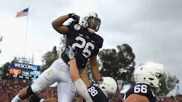 PASADENA, CA - JANUARY 02: Running back Saquon Barkley