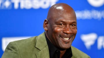 Charlotte Hornets Michael Jordan. (Photo by Aurelien Meunier/Getty Images)