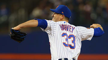 NEW YORK, NY - APRIL 03: Matt Harvey #33 of the New York Mets in action against the Philadelphia Phillies during a game at Citi Field on April 3, 2018 in the Flushing neighborhood of the Queens borough of New York City. (Photo by Rich Schultz/Getty Images)