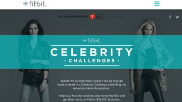 Models Erin Heatherton and Hilary Rhoda faced off in the first-ever Fitbit Celebrity Challenge.