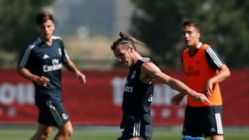 MADRID, SPAIN - JULY 19: Gareth Bale of Real Madrid in action during a training session at Valdebebas training ground on July 19, 2018 in Madrid, Spain. (Photo by Victor Carretero/Real Madrid via Getty Images)