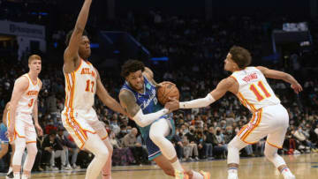 Atlanta Hawks. Mandatory Credit: Sam Sharpe-USA TODAY Sports