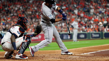 Edwin Encarnacion of the Cleveland Indians (Photo by Loren Elliott/MLB Photos via Getty Images)