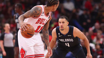 Jalen Suggs has cut his teeth defensively in the NBA through his first two seasons. He will need to make offensive gains to take his next step. (Photo by Michael Reaves/Getty Images)
