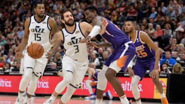 Ricky Rubio Deandre Ayton Phoenix Suns (Photo by Alex Goodlett/Getty Images)