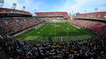 ATLANTA, GA - NOVEMBER 28: A general view of Bobby Dodd Stadium during the game between the Georgia Tech Yellow Jackets and the Georgia Bulldogs on November 28, 2015 in Atlanta, Georgia. (Photo by Scott Cunningham/Getty Images)