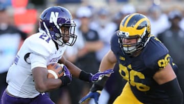 ANN ARBOR, MI - OCTOBER 10: Running back Justin Jackson