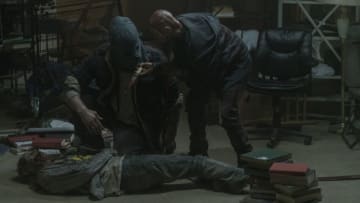 Samantha Morton as Alpha, Ryan Hurst as Beta - The Walking Dead _ Season 10, Episode 2 - Photo Credit: Jace Downs/AMC