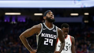 SACRAMENTO, CA - DECEMBER 10: JaKarr Sampson #29 of the Sacramento Kings looks on during the game against the Toronto Raptors at Golden 1 Center on December 10, 2017 in Sacramento, California. NOTE TO USER: User expressly acknowledges and agrees that, by downloading and or using this photograph, User is consenting to the terms and conditions of the Getty Images License Agreement. (Photo by Lachlan Cunningham/Getty Images)