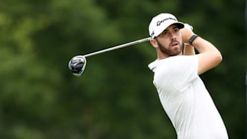 DUBLIN, OHIO - JULY 16: Matthew Wolff of the United States plays his shot from the first tee during the first round of The Memorial Tournament on July 16, 2020 at Muirfield Village Golf Club in Dublin, Ohio. (Photo by Jamie Squire/Getty Images)