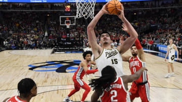 C Zach Edey, Purdue Boilermakers. (Photo by Quinn Harris/Getty Images)