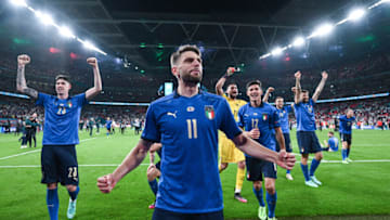 Domenico Berardi (C) of Italy (Photo by GES-Sportfoto/Getty Images)