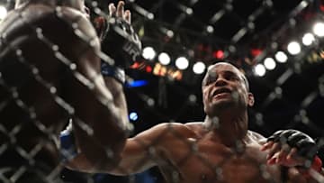 ANAHEIM, CA - JULY 29: (R-L) Daniel Cormier punches Jon Jones during the UFC 214 event at Honda Center on July 29, 2017 in Anaheim, California. (Photo by Sean M. Haffey/Getty Images)