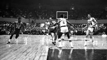 Bob Cousy #14 of the Boston Celtics. (Photo by Robert Riger/Getty Images)