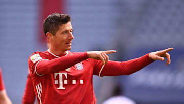 Robert Lewandowski, Bayern Munich. (Photo by Lukas Barth-Tuttas - Pool/Getty Images)