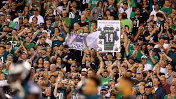 PHILADELPHIA, PA - SEPTEMBER 06: A general view of fans before the game between the Atlanta Falcons and the Philadelphia Eagles at Lincoln Financial Field on September 6, 2018 in Philadelphia, Pennsylvania. (Photo by Mitchell Leff/Getty Images)