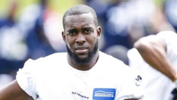 May 26, 2015; Renton, WA, USA; Seattle Seahawks strong safety Kam Chancellor (31) warms up before an OTA practice at the Virginia Mason Athletic Center. Mandatory Credit: Joe Nicholson-USA TODAY Sports