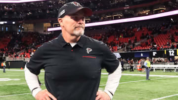Head coach Dan Quinn of the Atlanta Falcons (Photo by Carmen Mandato/Getty Images)