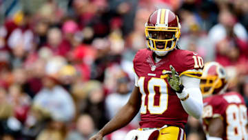 LANDOVER, MD - NOVEMBER 16: Quarterback Robert Griffin III