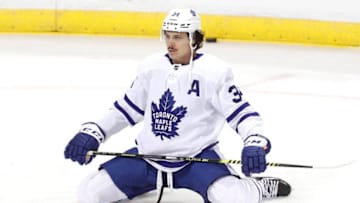 Auston Matthews of the Toronto Maple Leafs. (Photo by Michael Reaves/Getty Images)