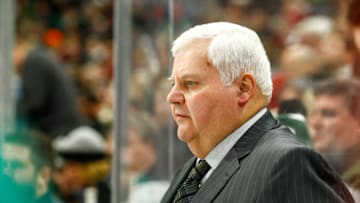 ST. PAUL, MN - DECEMBER 27: Dallas Stars head coach Ken Hitchcock looks on during the Central Division game between the Dallas Stars and the Minnesota Wild on December 27, 2017 at Xcel Energy Center in St. Paul, Minnesota. The Wild defeated the Stars 4-2. (Photo by David Berding/Icon Sportswire via Getty Images)